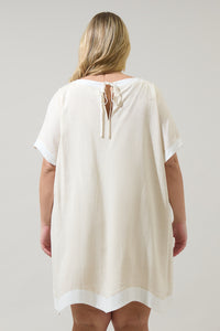 Gizelle Scallop Shift Mini Dress Curve
