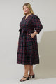 Chapman Plaid Yanis Button Up Midi Dress Curve