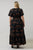 Zenzi Jungle Ordy Smocked Midi Dress Curve