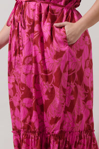 Craney Floral Alna Button Up Midi Dress Curve