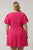 Zemira Rosette Bubble Sleeve Mini Dress Curve