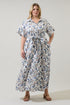 Ralston Floral Valery Button Down Maxi Dress Curve
