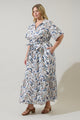 Ralston Floral Valery Button Down Maxi Dress Curve
