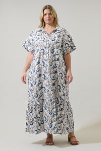 Ralston Floral Valery Button Down Maxi Dress Curve