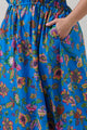 Anabelle Floral Fatima Ruffle Midi Dress Curve