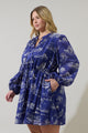 Avon Town Viany Shift Mini Dress Curve