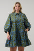 Solvay Floral Stark Tiered Mini Dress Curve