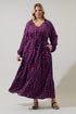 Ramsay Abstract Larrie Button Down Maxi Dress Curve