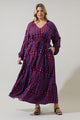 Ramsay Abstract Larrie Button Down Maxi Dress Curve