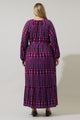 Ramsay Abstract Larrie Button Down Maxi Dress Curve