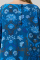 Palmate Floral Lonna Shift Mini Dress Curve