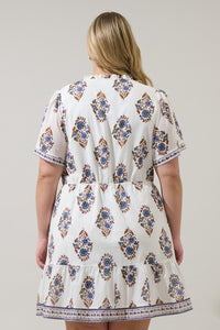 Rennie Floral Warna Shift Mini Dress Curve