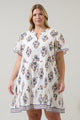 Rennie Floral Warna Shift Mini Dress Curve