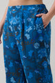 Palmate Floral Pluma Wide Leg Pants Curve
