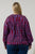 Ramsay Abstract Weylin Split Neck Tassel Blouse Curve