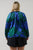 Busbee Floral Alcazar Raglan Sleeve Satin Blouse Curve