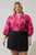 Craney Floral Cheney Split Neck Top Curve