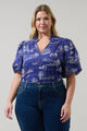 Avon Town Idara Button Down Top Curve