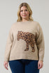 Jazara Leopard Knit Sweater Curve