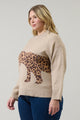 Jazara Leopard Knit Sweater Curve