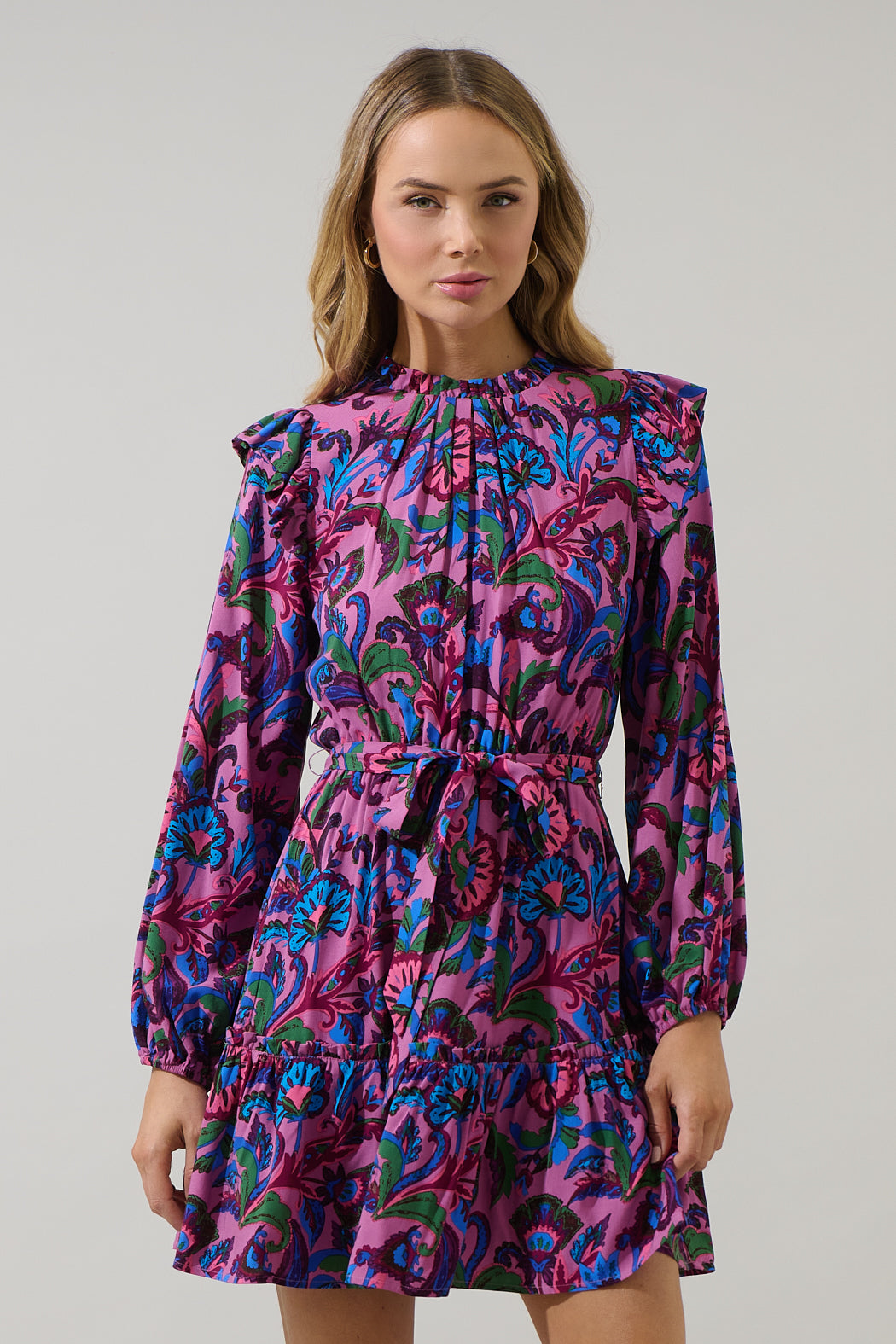 blouson cocktail dresses with sleeves Intricate Sequin Detailing Cocktail Dress with Blouson Sleeves R&M Richards