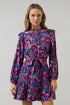 Valier Floral Balloon Sleeve Blouson Dress