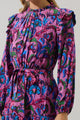 Valier Floral Balloon Sleeve Blouson Dress