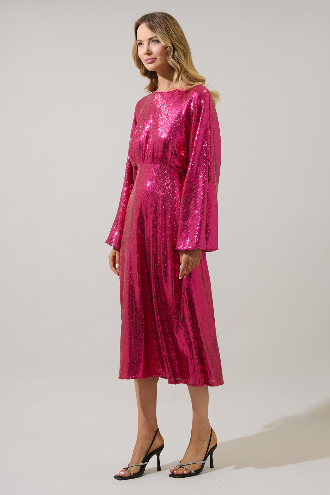 silk dolman dress ASTR The Label Marin Midi Dress