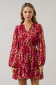 Ginnie Floral Paxton Balloon Sleeve Mini Dress