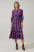 Valier Floral Ludlow Smocked Midi Dress