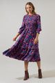 Valier Floral Ludlow Smocked Midi Dress
