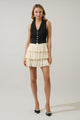 Fadia Atmore Vest Ruffle Mini Dress