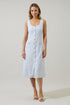 Adriella Tweed Litia Sleeveless Midi Dress
