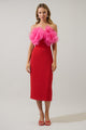 Kailany Organza Floral Midi Dress