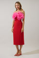 Kailany Organza Floral Midi Dress