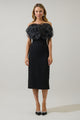 Kailany Organza Floral Midi Dress