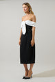 Zayane Off Shoulder Midi Dress