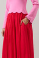 Zenie Color Block Midi Dress