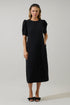 Thora Puff Sleeve Midi Dress