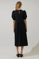 Thora Puff Sleeve Midi Dress