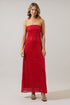Friday Nights Sequin Strapless Maxi Dress