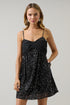 Friday Nights Sequin Bow Mini Dress