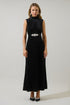 Silmara Velvet Mock Neck Maxi Dress