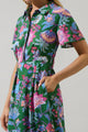Elara Floral Marisy Collared Maxi Dress