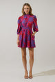 Darret Floral Esmae Pleated Mini Dress