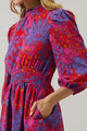 Darret Floral Esmae Pleated Mini Dress