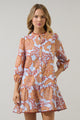 Siany Floral Yamila Ruffle Mini Dress