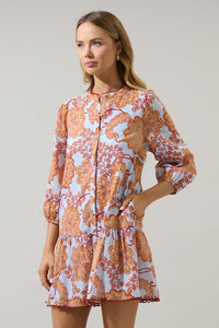 Siany Floral Yamila Ruffle Mini Dress