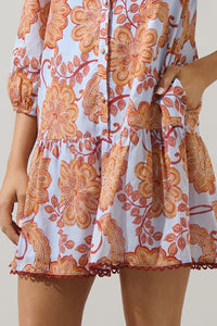 Siany Floral Yamila Ruffle Mini Dress