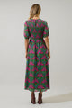 Evanna Floral Bermy Smocked Maxi Dress